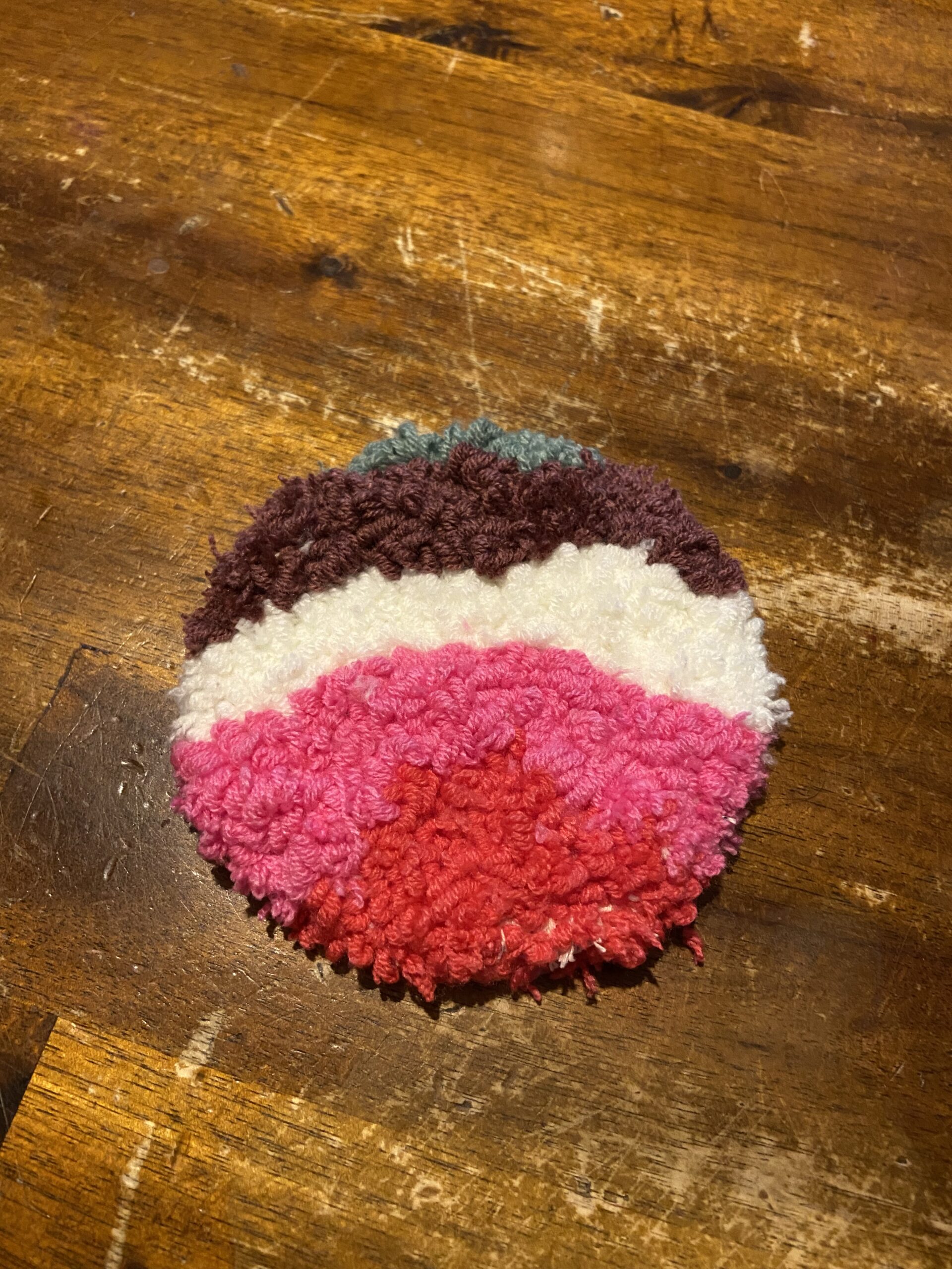 An abstract design on a coaster